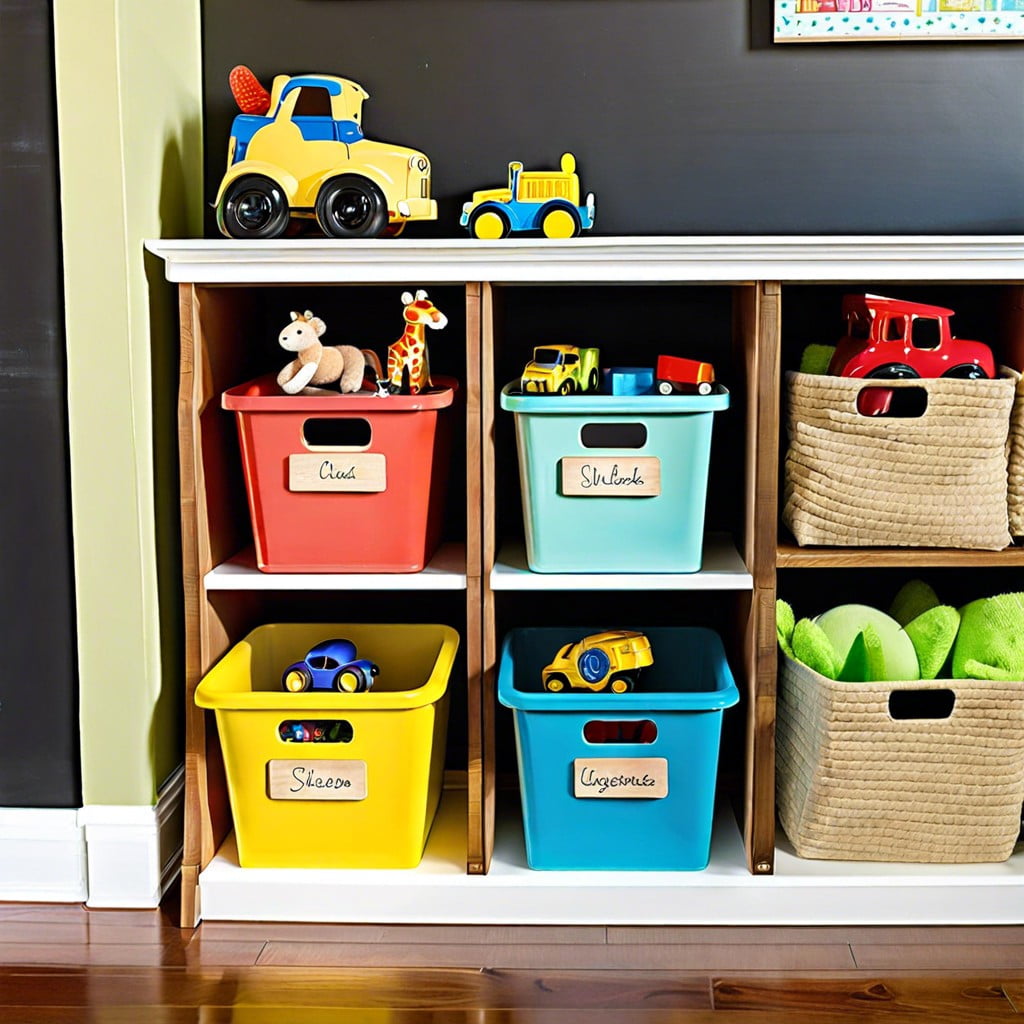 childrens room toy bins