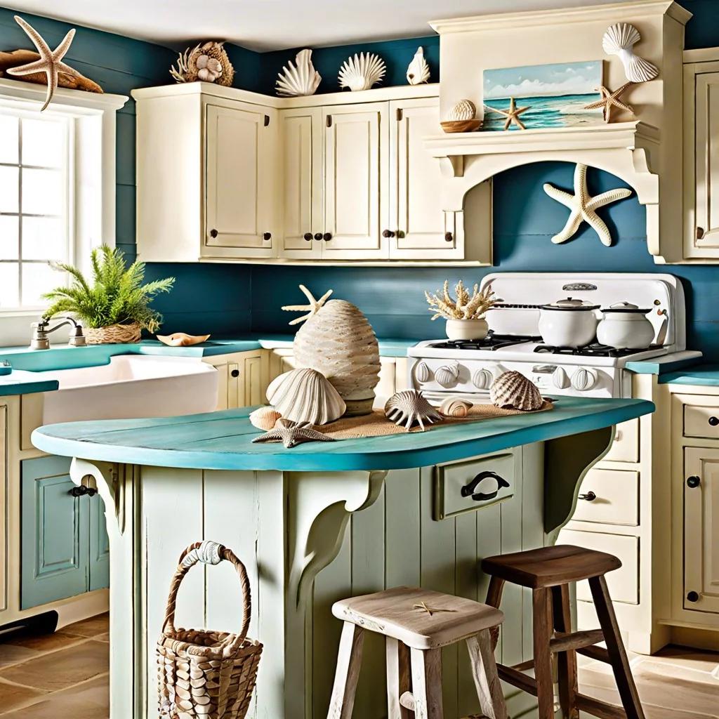 coastal theme chalk paint countertop