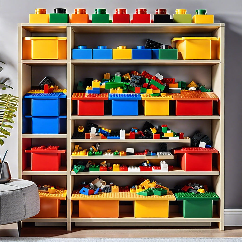color coded lego sorting system