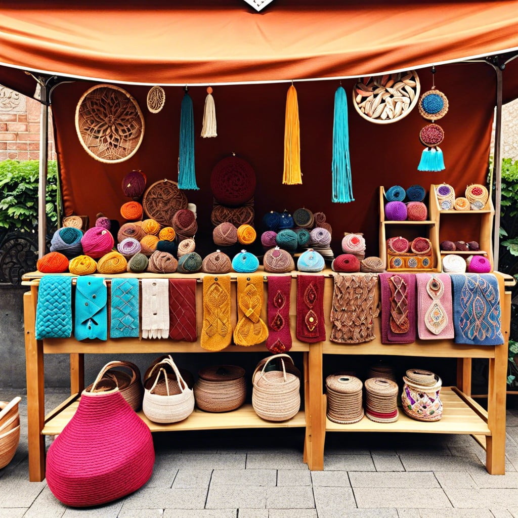 color coordinating for eye catching craft stalls