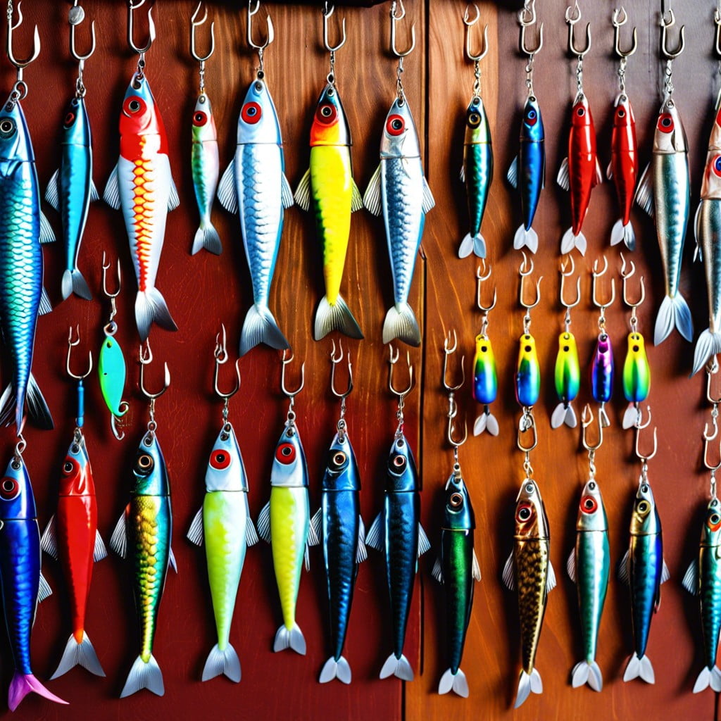 color grouped lure wall