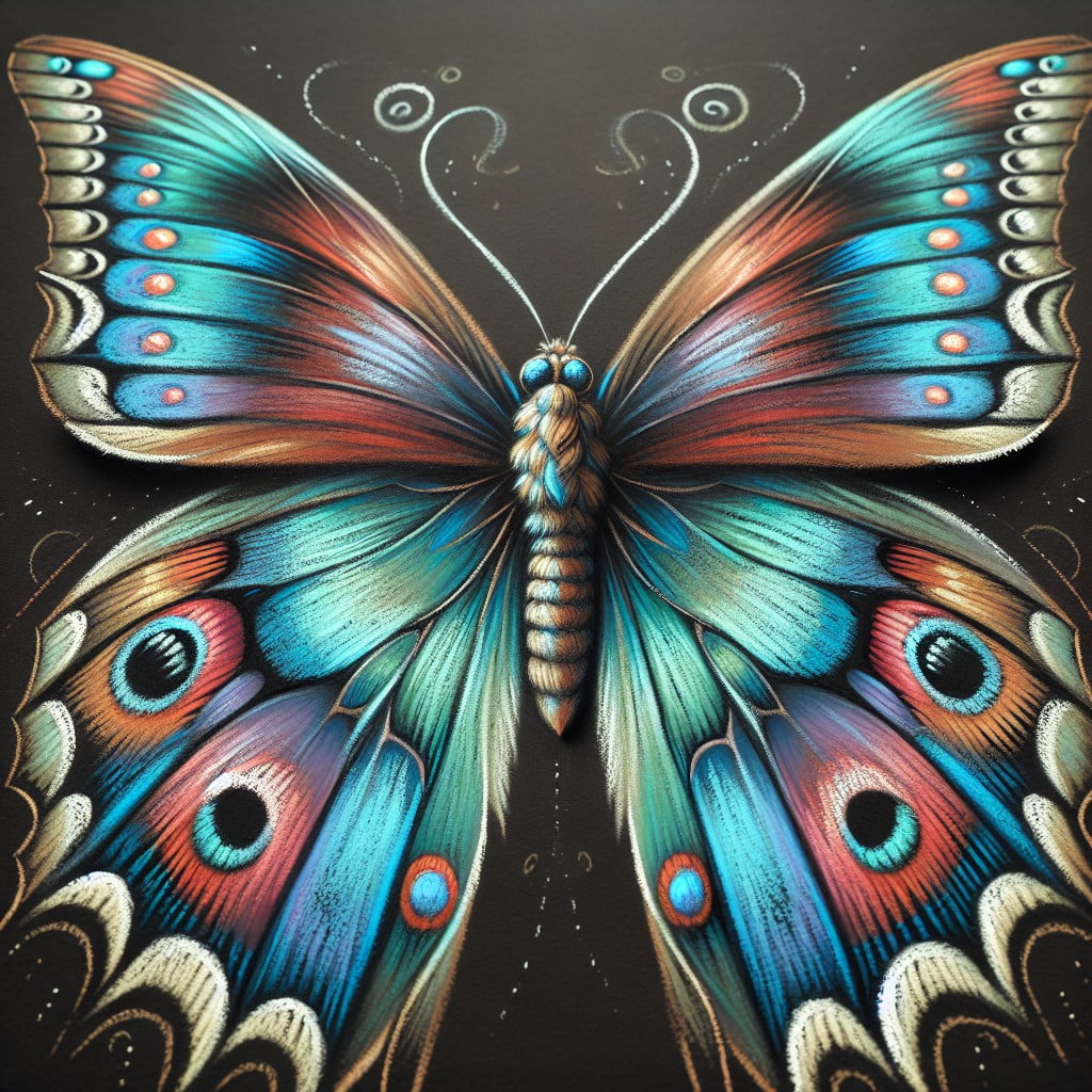 colored chalk amp black paper innovative butterfly art lessons