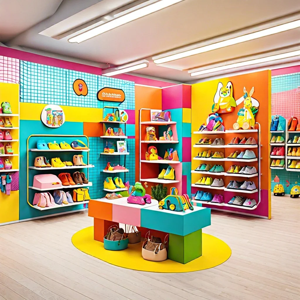 colorful gridwalls for a playful display