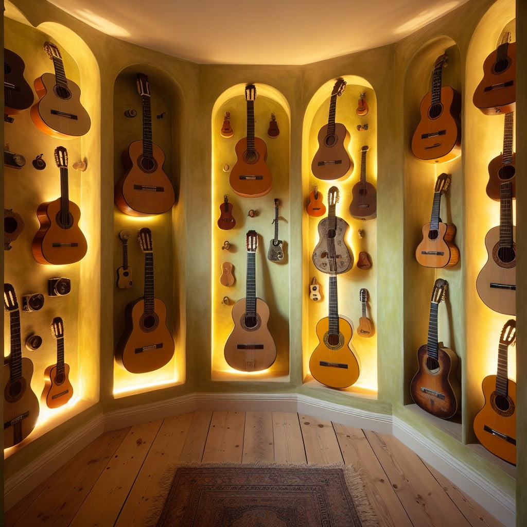 converting closets into guitar display spaces