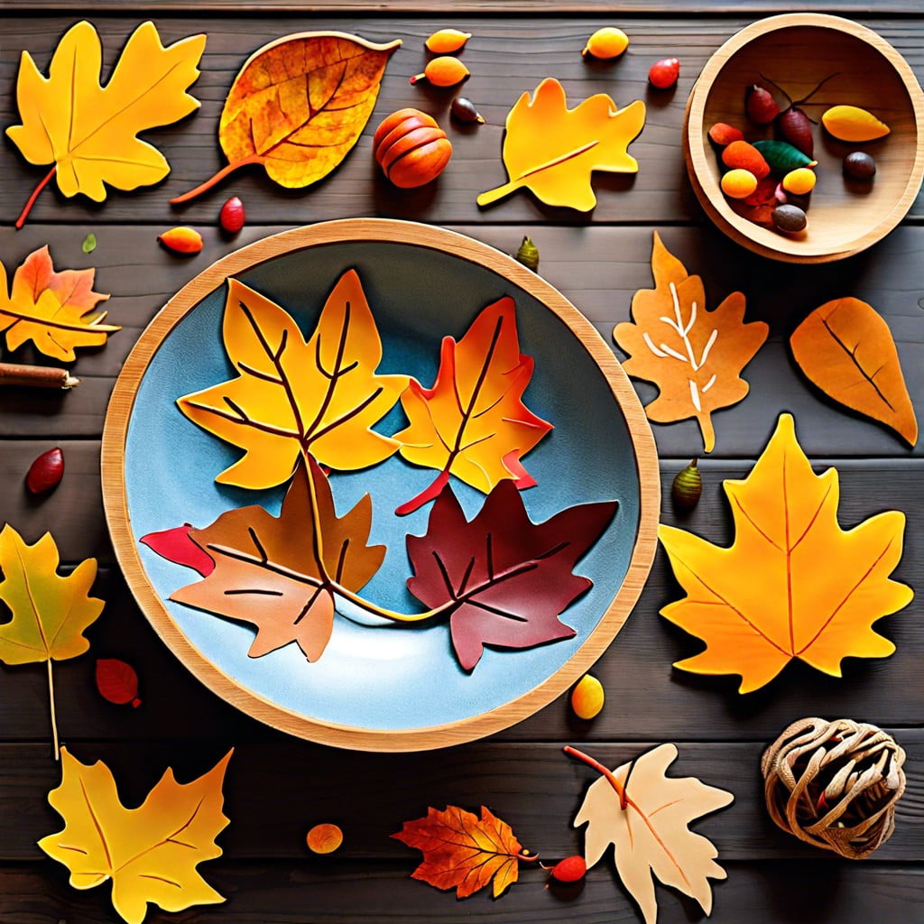 craft a fall leaf bowl for display