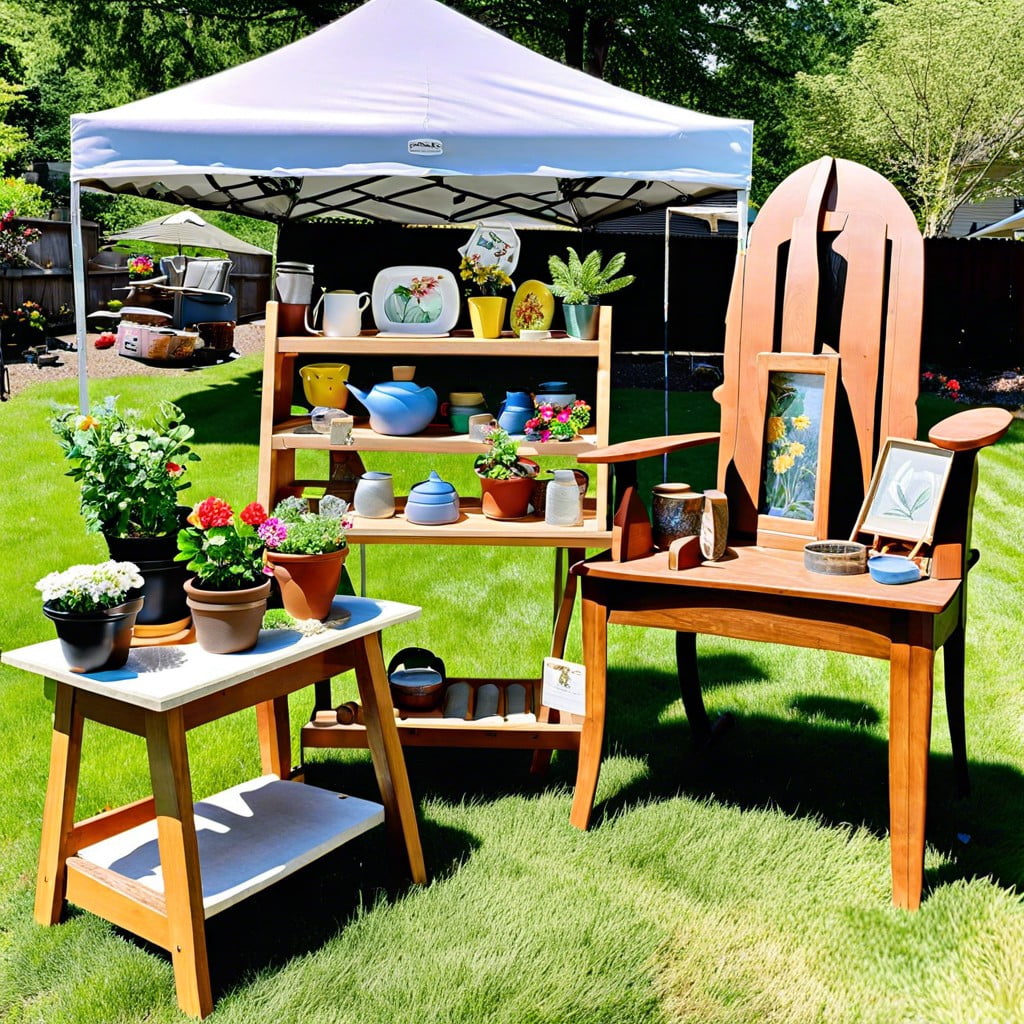 create a garden section for outdoor items
