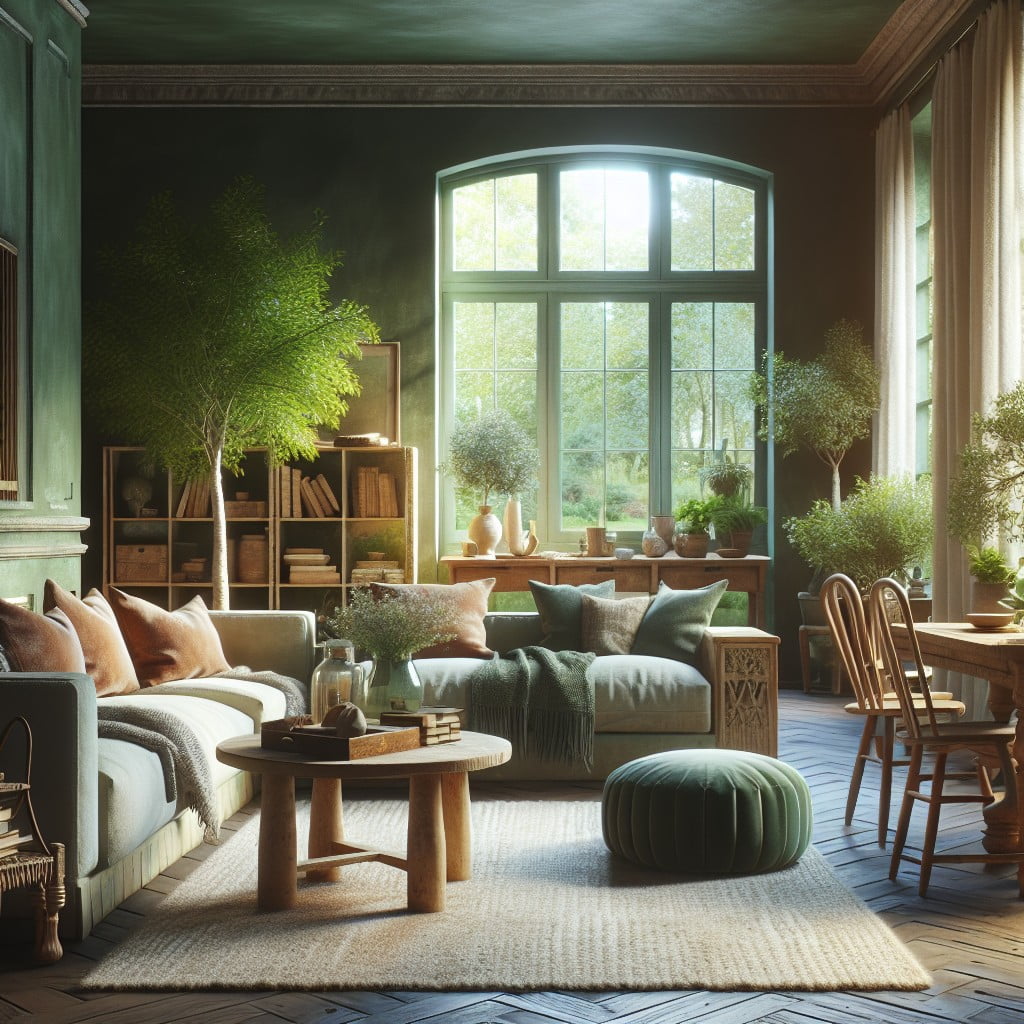 create a relaxing atmosphere with fern green chalk paint