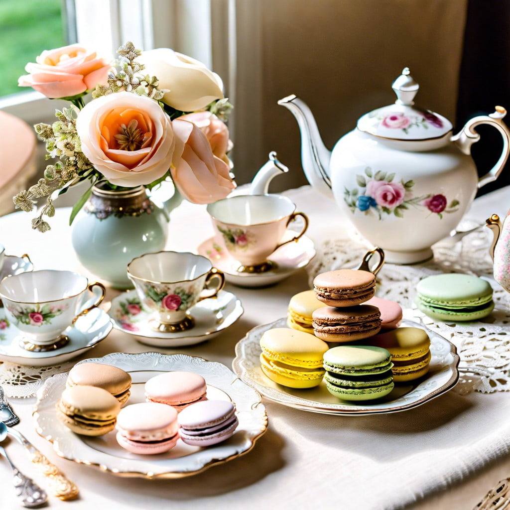create a vintage tea party set up