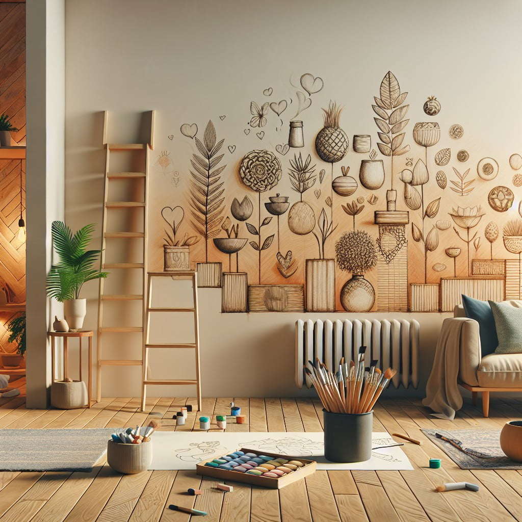 creating unique wall art with chalk paint