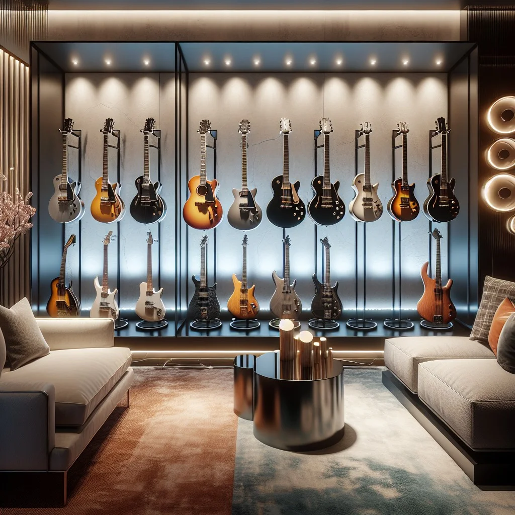 creative guitar stand displays