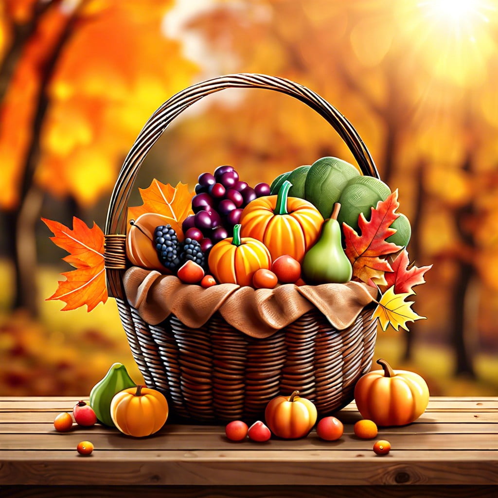 design a fall harvest basket