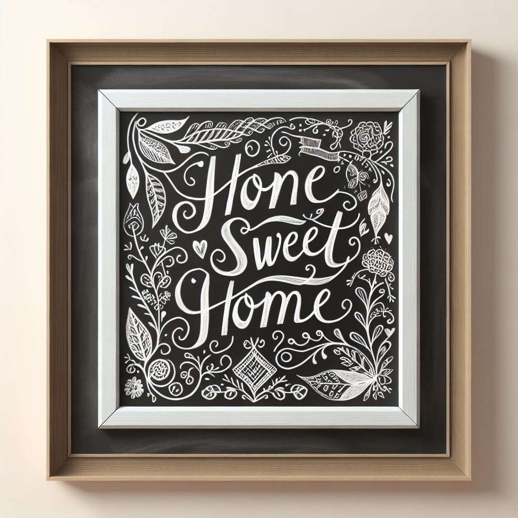 designing customized home decor with chalkboard art