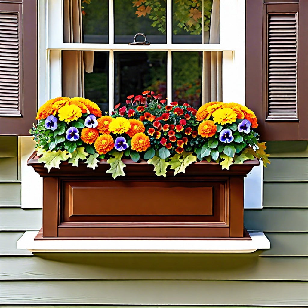 diy autumn window boxes