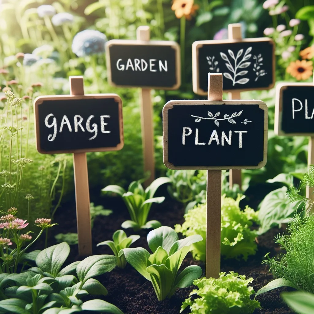 diy chalkboard garden plant markers