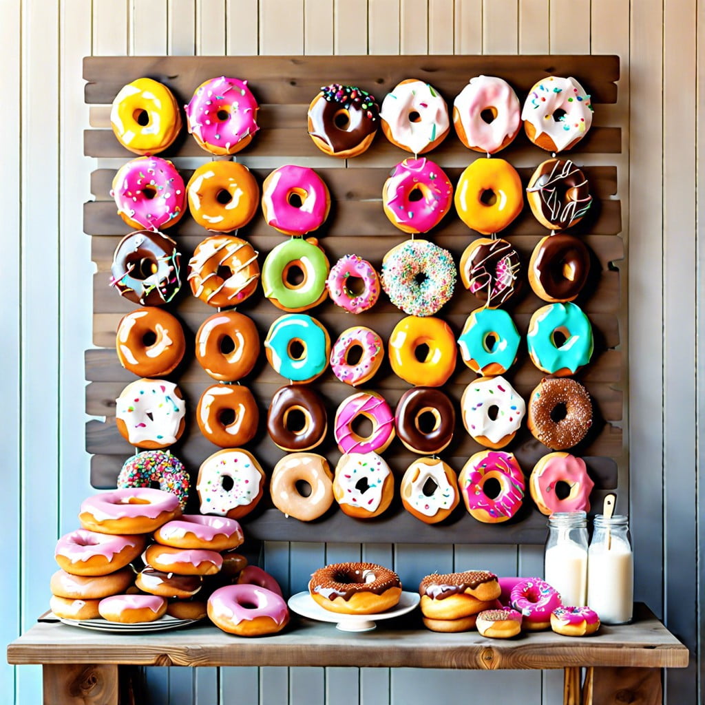 diy donut wall display