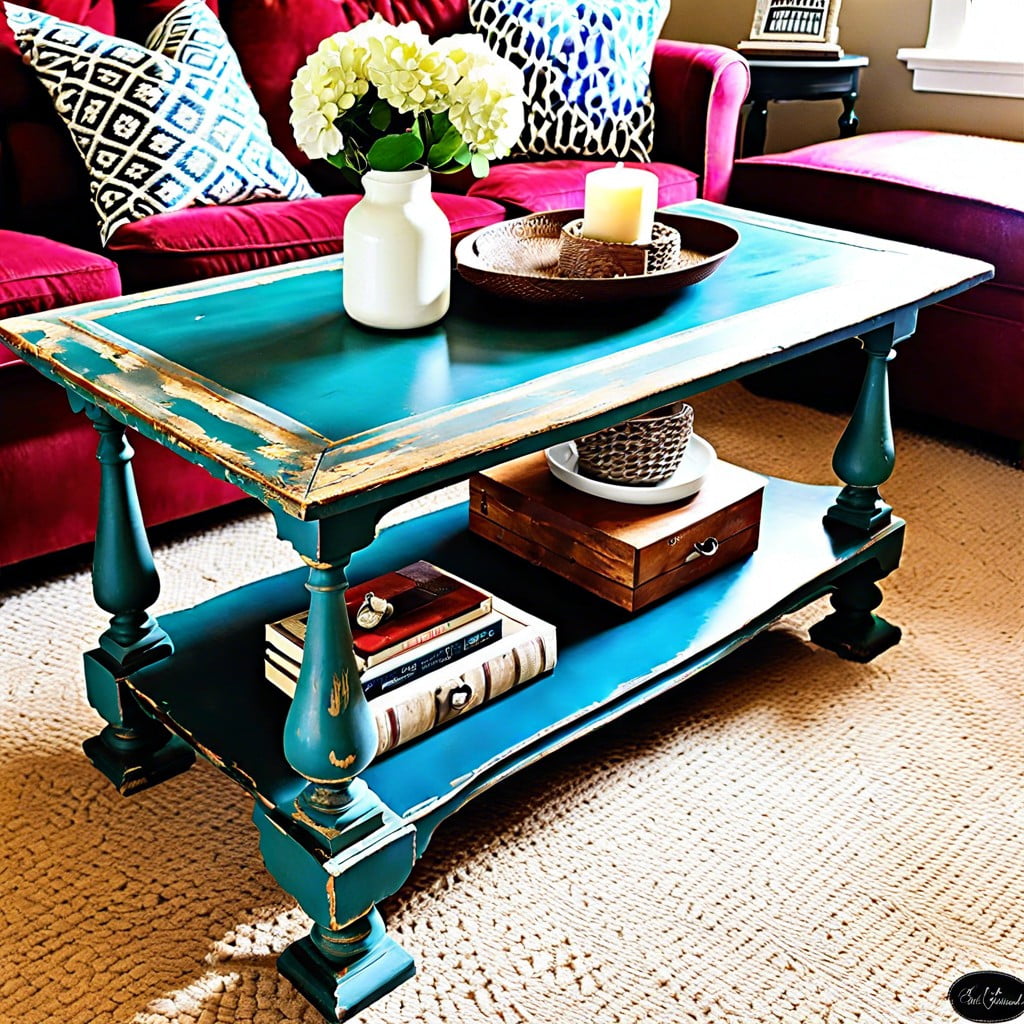 diy two tier coffee table transformation with chalk paint®