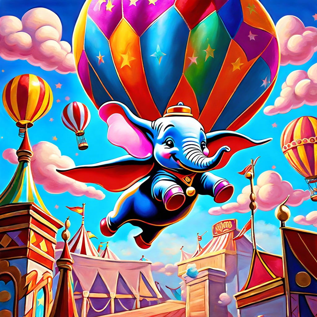 dumbo flying – circus sky