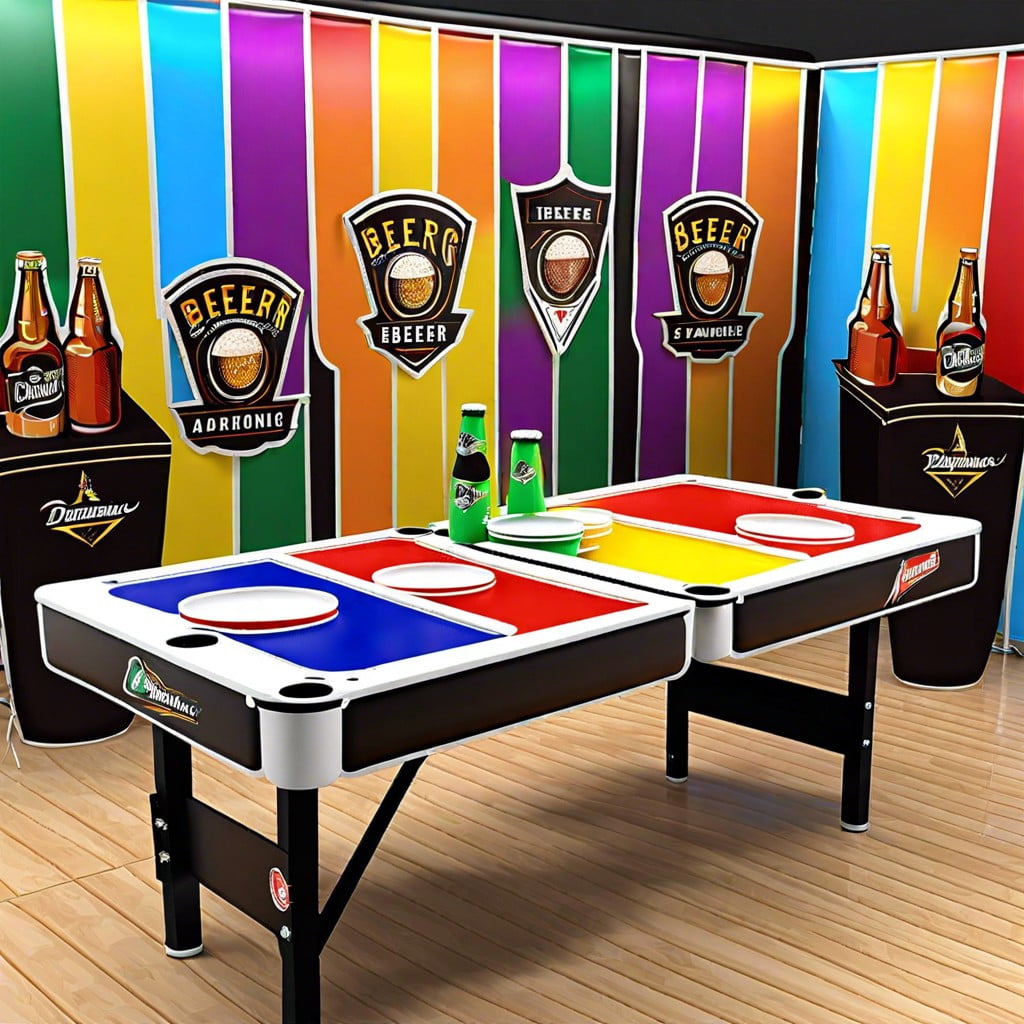 dynamic beer pong table setup