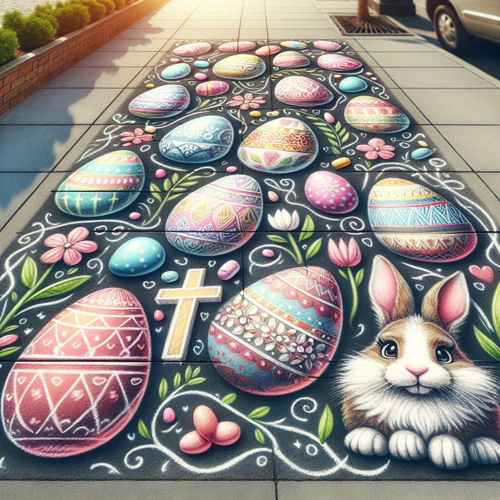 easter greetings and sentiments chalk art
