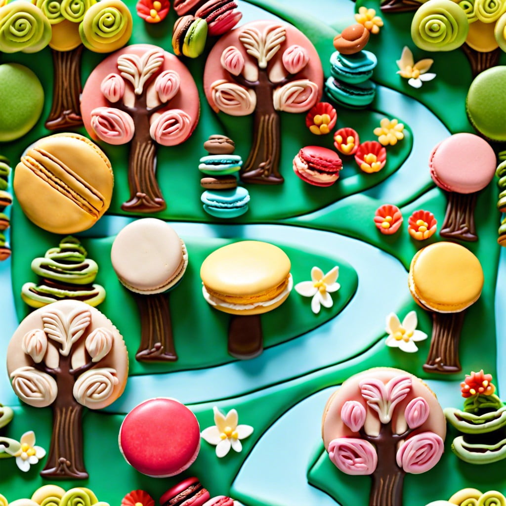 enchanted macaron forest