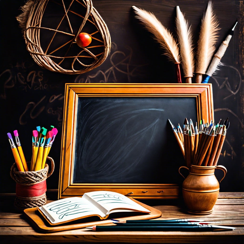 establish a calligraphy practice area for artful writing