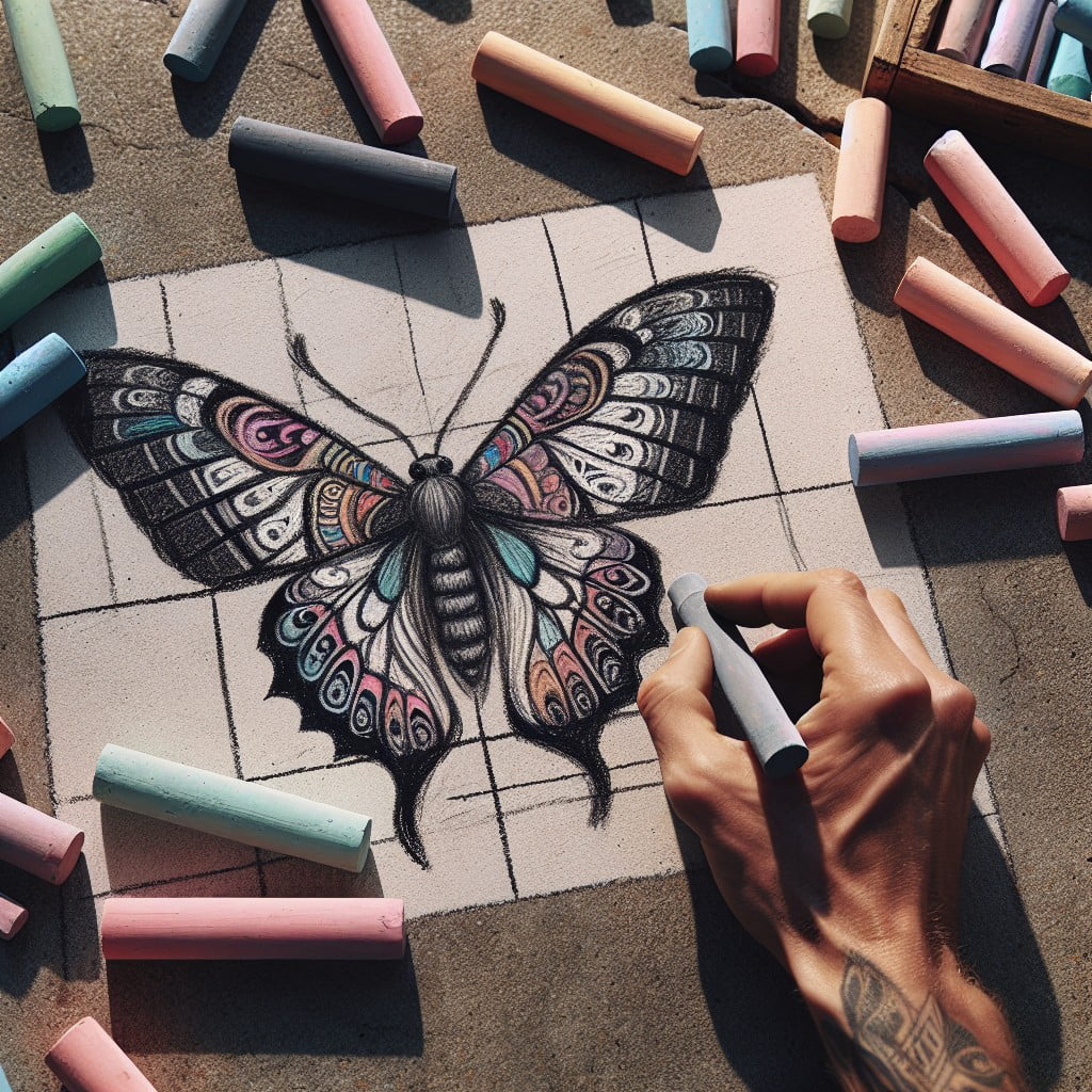 experimenting with chalk butterfly art a guide for beginners