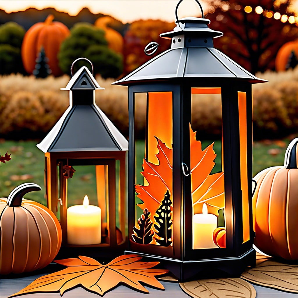 fall inspired lantern designs