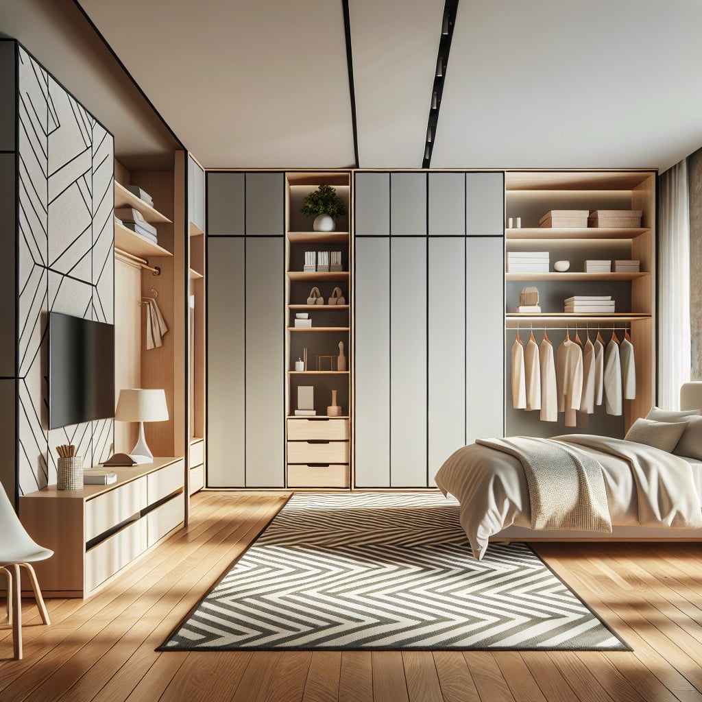 flexible modular systems for angled wall closets