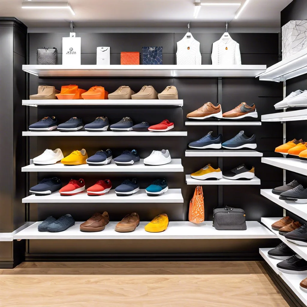 floating shelves on gridwalls