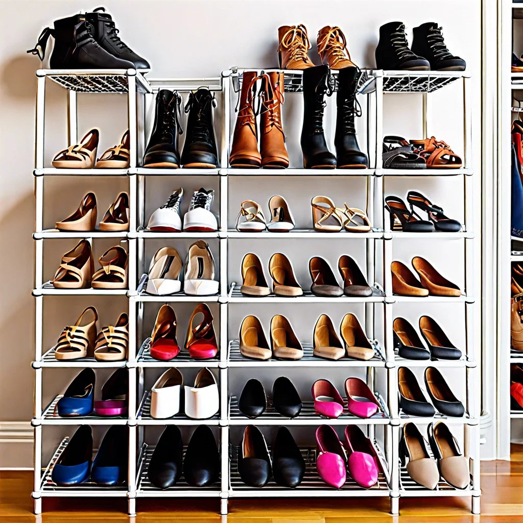 gridwall for diy shoe rack