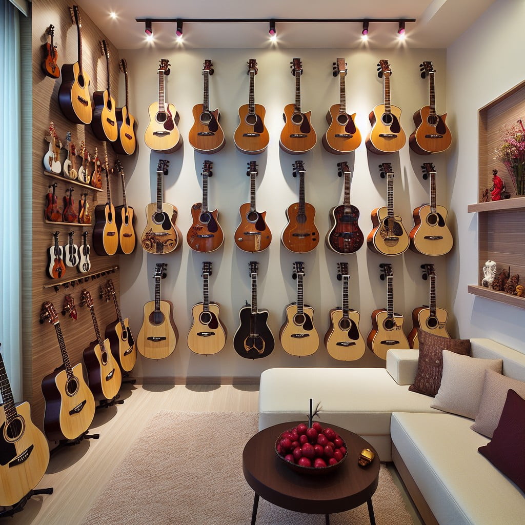 guitar display ideas for small spaces