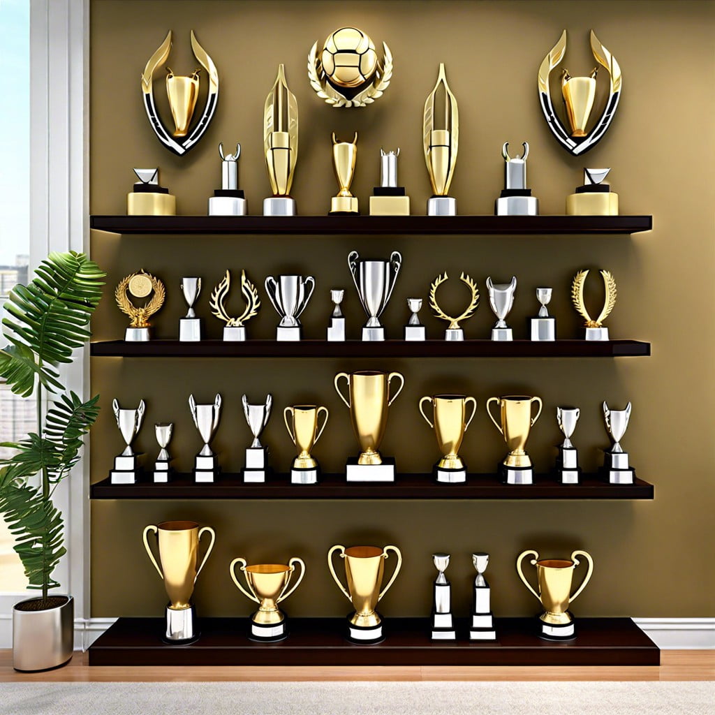 hanging trophy display rack