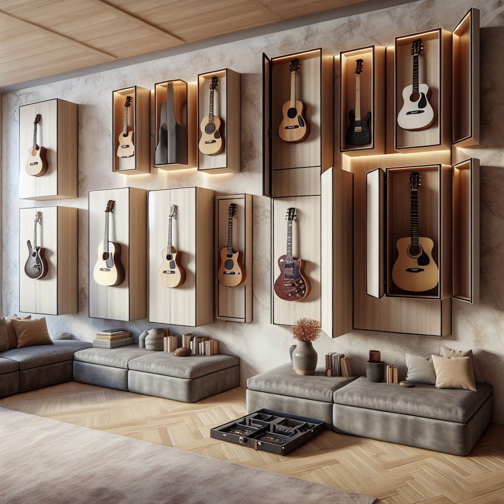 hidden guitar storage solutions amp displays