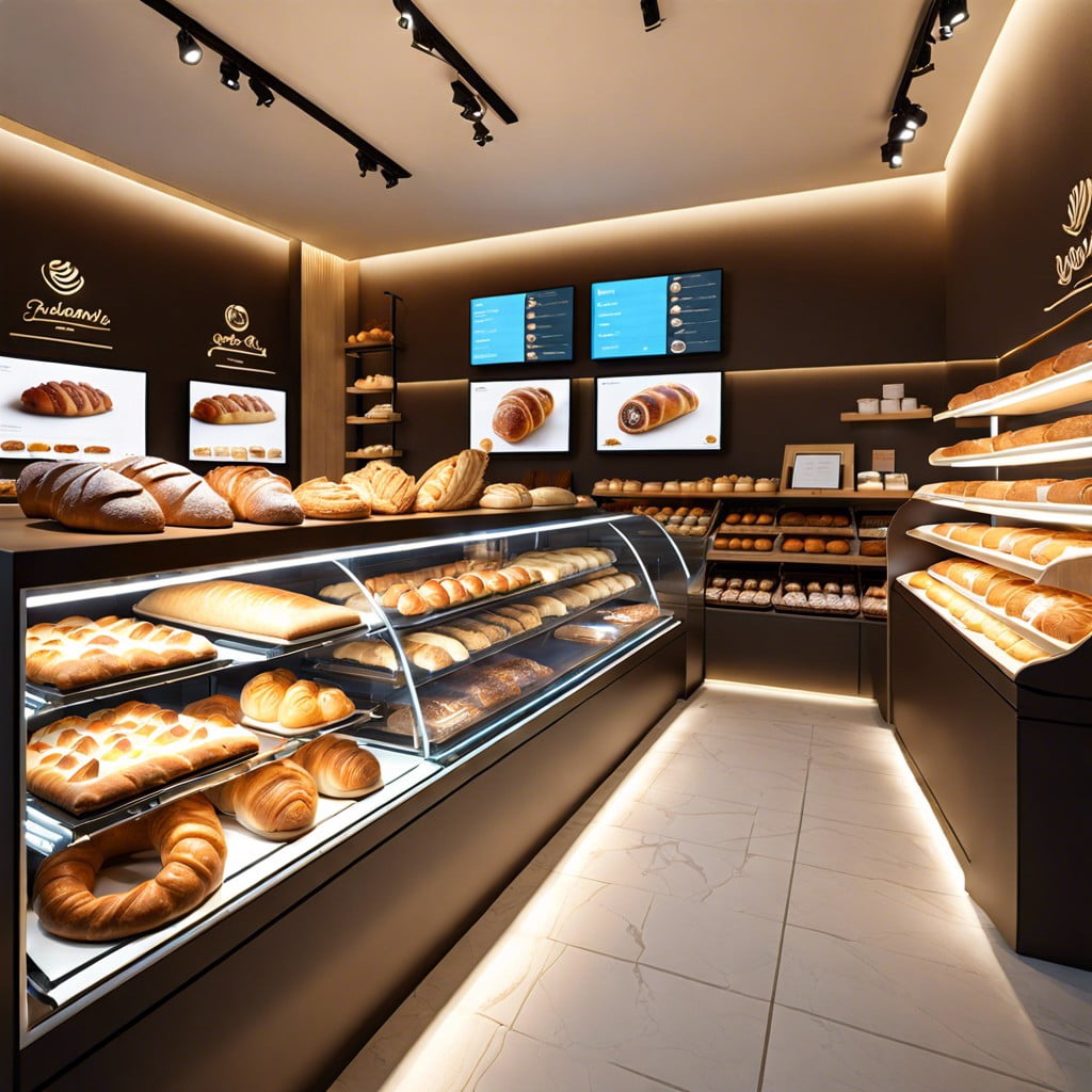 incorporating digital displays in your bakery