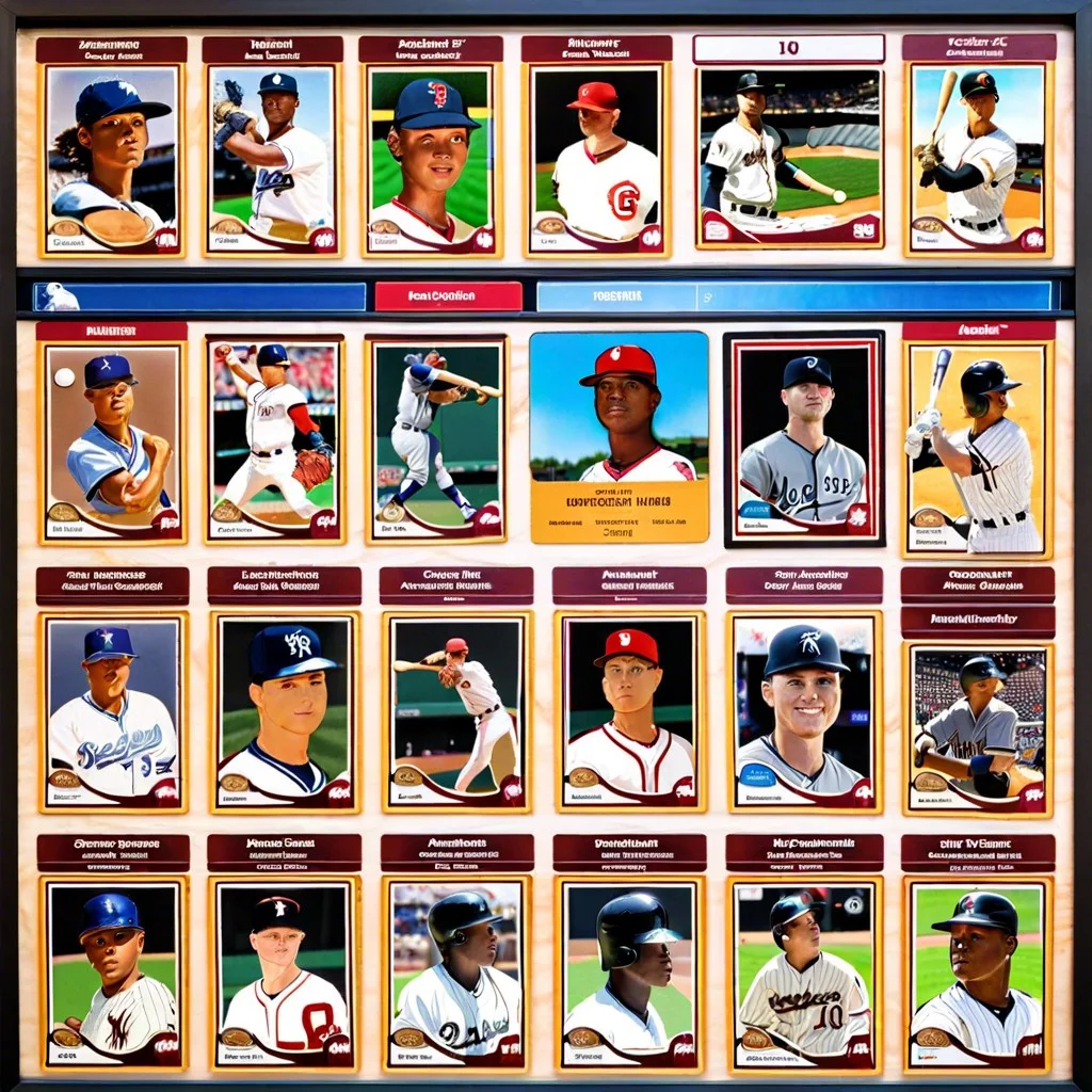 interactive digital baseball card showcase