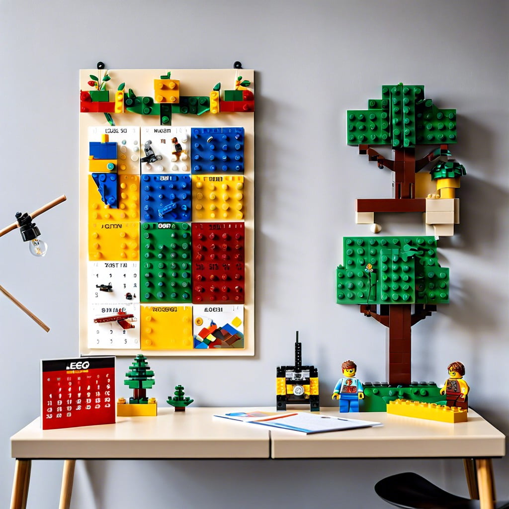 interactive lego calendar useful and aesthetic