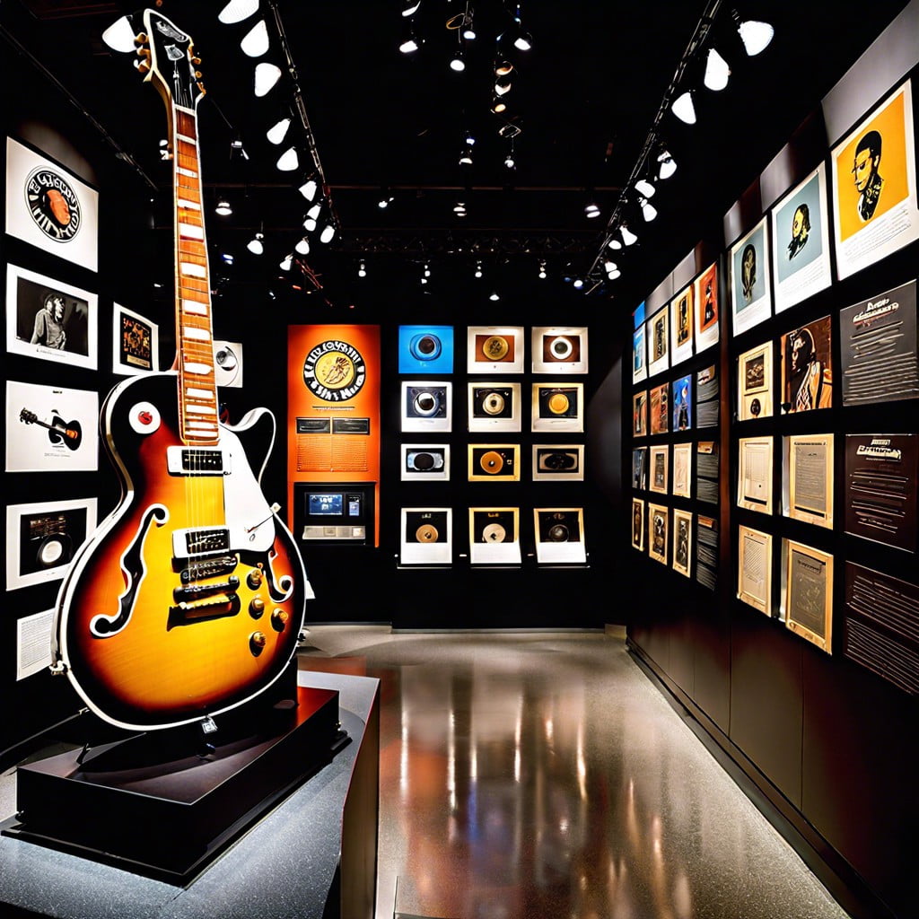 interactive music history display rock and roll hall of fame usa