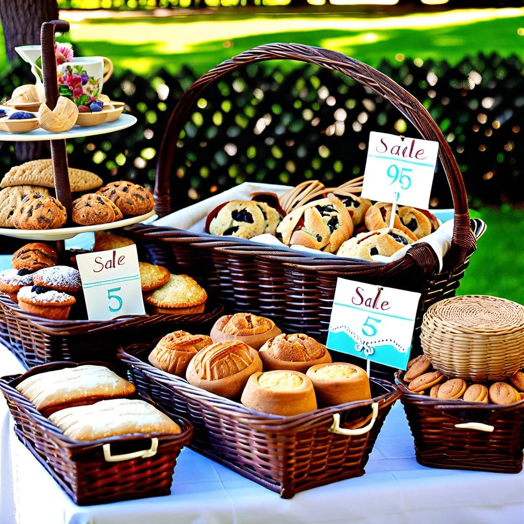 labeled baskets for each item