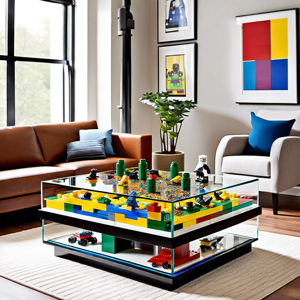 lego display coffee table