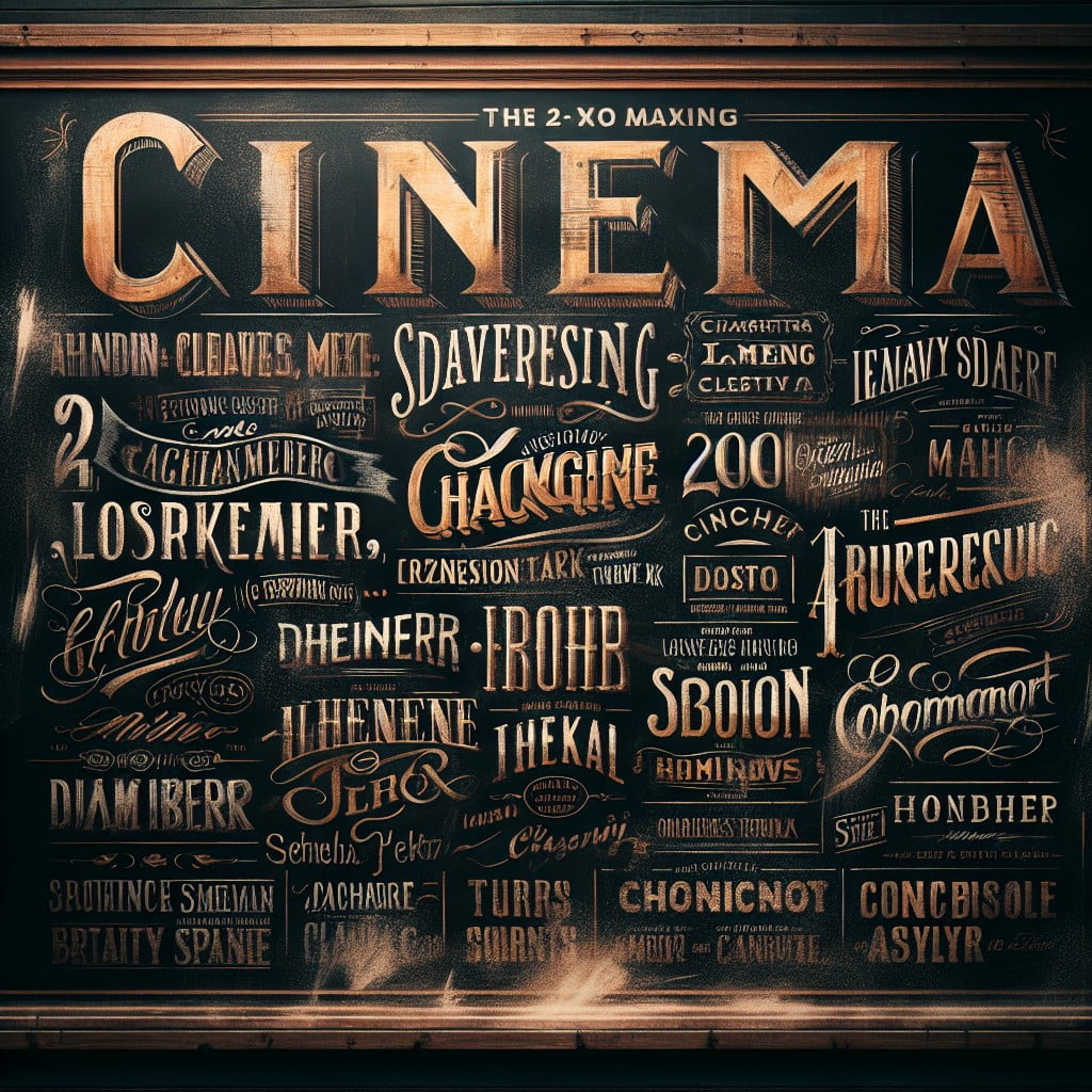 lessons from classic chalkboard lettering in old cinema boards