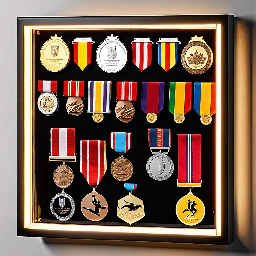 lightbox medal showcase