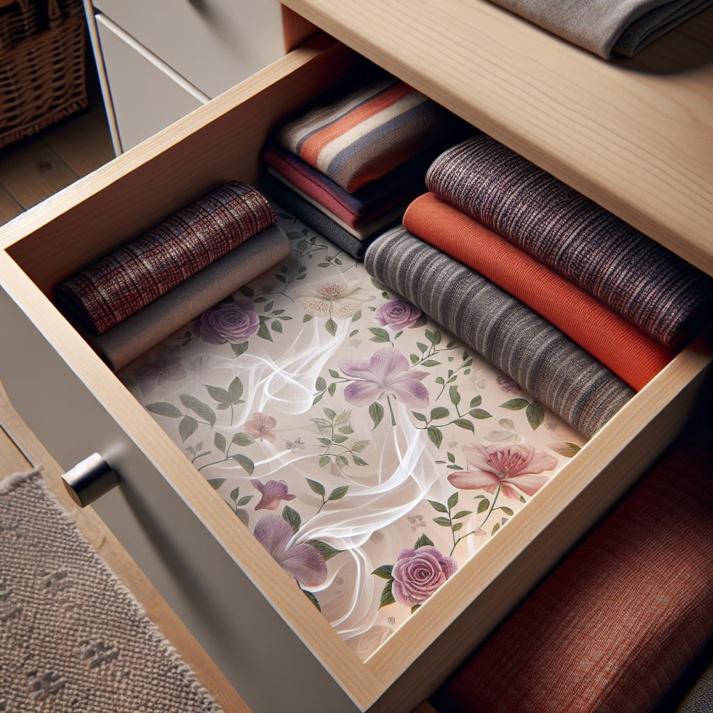 line drawers with scented drawer liners
