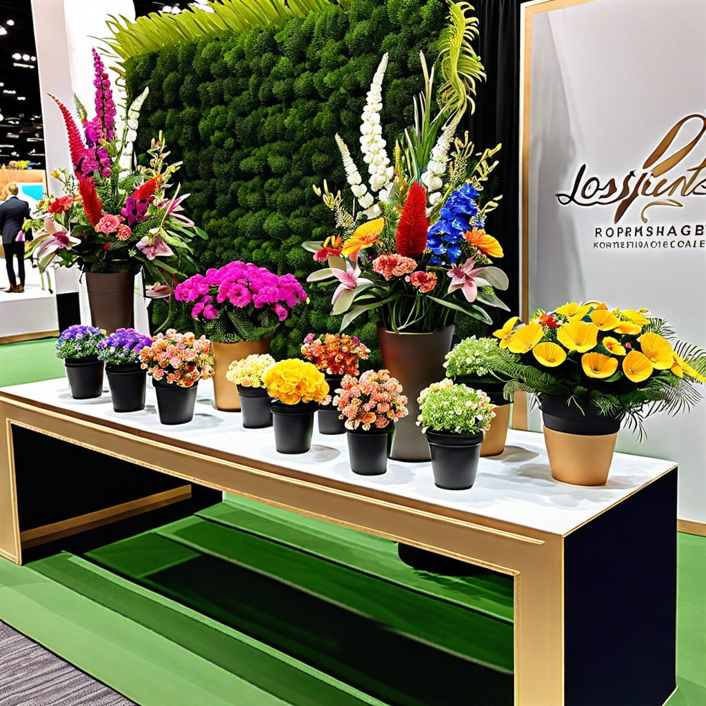 living displays incorporate plants or flowers