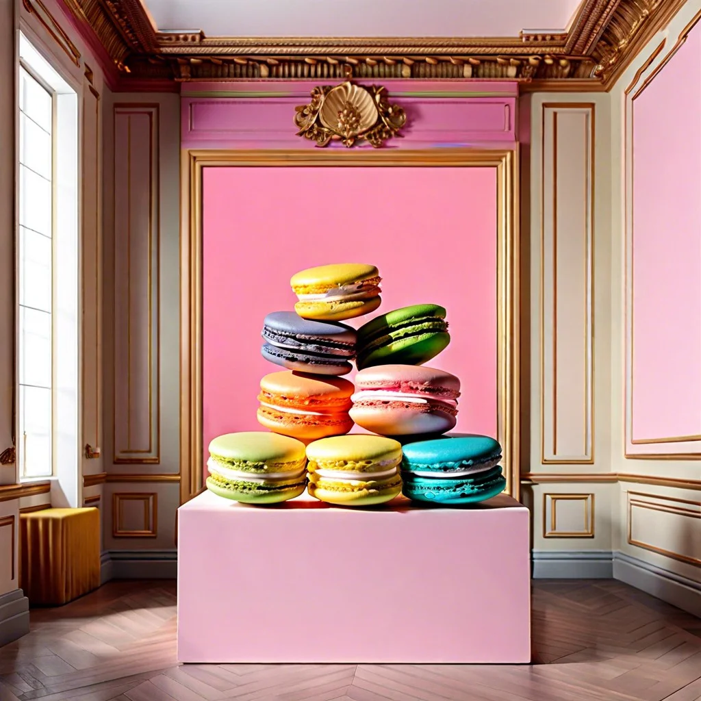 macaron art installation