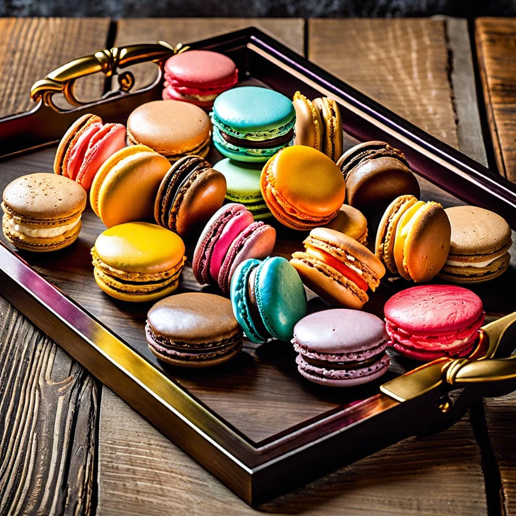 macaron border for serving trays