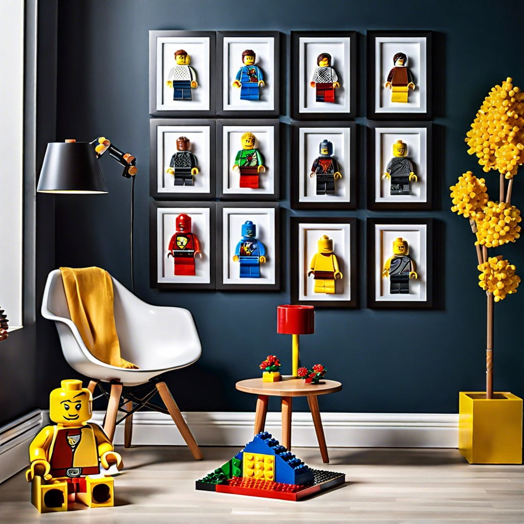 magnetic wall displays for lego art