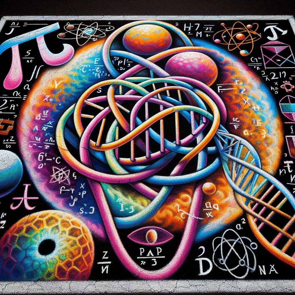 maths and science themed art