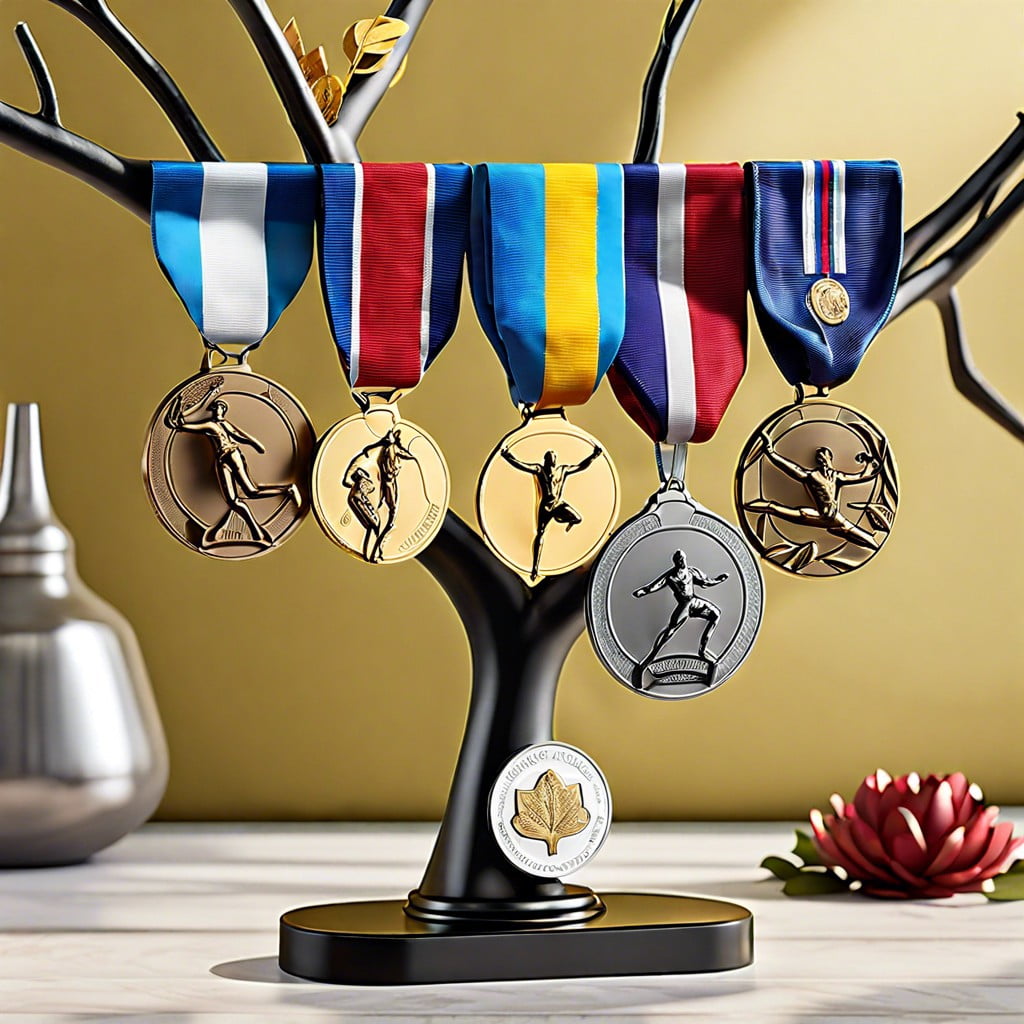 medal tree stand display