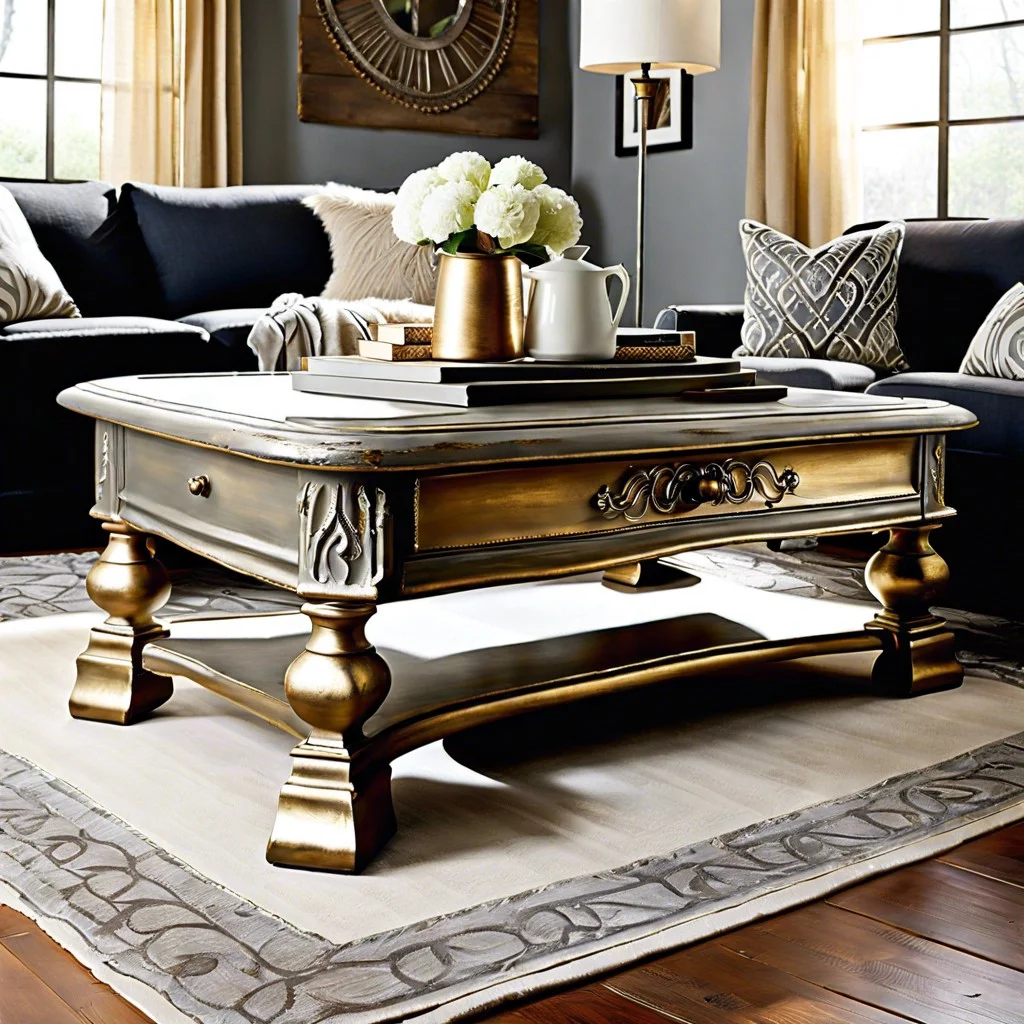 metallic effects on your coffee table with chalk paint®