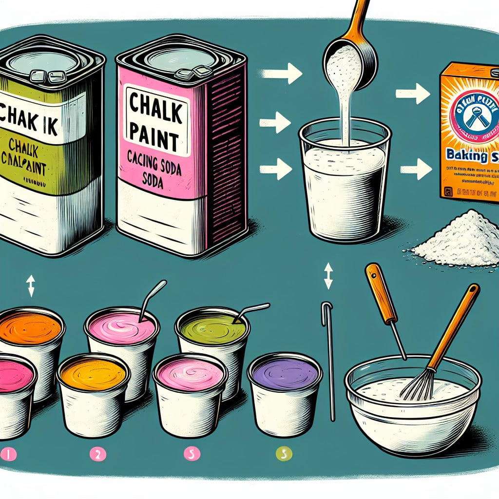 mixing procedure for baking soda chalk paint